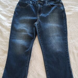 Chico's Dark Blue Capri Jeans
